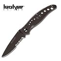 Kershaw Knife Black Vapor Serrated Md: 1640BLKST