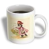 Florene Victorian Images - Cute Victorian Cat In Pink Dress - Mugs