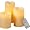 Lily's Home Flameless Ivory Pillar Candles with Remote Control, Set of 3