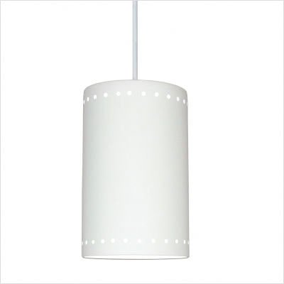 Gran Delos One Light Pendant Bulb Type: Incandescent, Copper Wire Stitch: Stitching with Medallion and Leather Strips, Finish: Claret Acrylic