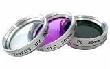 Zeikos ZE-FLK30 30mm Multi-Coated 3 Piece Filter Kit (UV-CPL-FLD)
