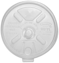 Lids, f/ 14/16 oz. Foam Cups, Fold Tab/Straw Lid, 1000/CT,WE, Sold as 1 Carton, 1000 Each per Carton