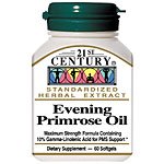 21st Century Evening Primrose OIL 500mg - 60 Softgels (3 Pack)
