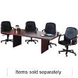HON COMPANY Conference Table Slab Base, 30w x 1-1/2d x 28h, Mahogany, Pair