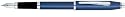 Cross Century II Royal Blue Fountain Pen with Chrome Plated Appointments and Stainless Steel Nib - Medium