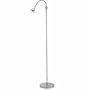 Adesso 3621-22 Iris Gooseneck Floor Lamp, Steel/Chrome