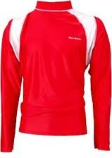 Finis Adult Long-Sleeved Sun Shirt - Red/White