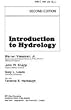 Introduction to Hydrology, Second Edition