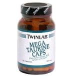 TwinLab Mega Taurine, 50 caps( Eight Pack)