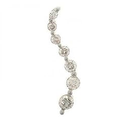 1/4CT Diamond Journey of Love Life & Marriage Curve Pendant in 14KT Gold