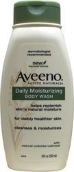 Aveeno Active Naturals Daily Moisturizing Body Wash with Natural Oatmeal, 18 Ounce Bottle