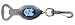 Clip-On Bottle Opener Key Ring Multi-Funtional. This lightweight photo dome football metal keytag / bottle opener is made in the USA. Let everyone know who your favorite team is. Clip-On to your golf bag, backpack or your belt loop or use as key ring.