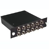 Quiktron Q-Series Fiber Distribution System - Patch panel - black - 12 ports
