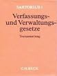Sartorius 1. Verfassungs- und Verwaltungsgesetze der Bundesrepublik Deutschland. Grundwerk ohne Fortsetzung.