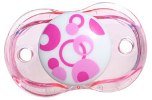 RaZbaby Keep-it-Kleen Pacifier - Pink Circles