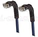 L-COM TRD815RA3BL-10 PATCH CORD, CAT 5E, 2 x RT ANGLE RJ45, 10FT, BLU (1 piece)