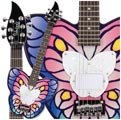 Daisy Rock Debutante Butterfly Short Scale Fantasy Electric Guitar