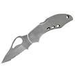 Spyderco Drop Point Blade Folding Knife With Serrated Edge Md: BY10SCP.
