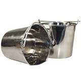 Ethical Flat Sided Stainless Steel Pail - 6 Quart