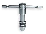 Westward 2CYT6 T Handle Tap Wrench, Ratchet, 7/32-1/2 In