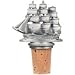 Sailing Ship Pewter Wine Bottle Stopper