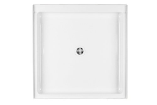 Swanstone R-3636-010 36-Inch by 36-Inch by 5-1/2-Inch Single Threshold Shower Floor, White Finish