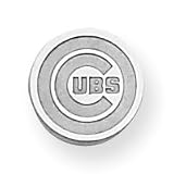 Sterling Silver Chicago Cubs Disc Cubs Logo Tie Tac