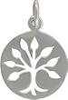 Round Open Design Family Tree of Life Pendant in Sterling Silver, #7631