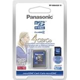 Panasonic RP-SM04GBU1K 4GB Micro SDHC Memory Card with MicroSD-SD adapter