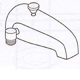 Delta Faucet RP3914 Universal Showering Components Diverter Spout Handshower, Chrome