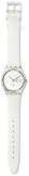 Swatch Unisex Originals GK733 White Plastic Quartz Watch with White Dial