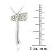 Sterling Silver CZ Axe Pendant image 2