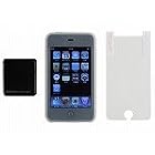 iPod touch 2nd用クリアシリコンジャケットバリュー3点セット（ブラック）[UAMASF03BK]