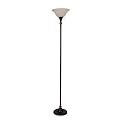 Faux-Marble Floor Lamp - Bronze