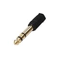 3.5mm Socket to 6.35mm Plug Stereo Jack Adapter - GOLD Plated - High Quality Connectors - Convert 6.3 to 3.5 for Headphones, Mixing Desk, Musical Instruments and More - Indigo Banana Media