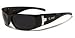 Lunettes de soleil foncées homme confort offrant une protection UV400 avec le chiffon, l
