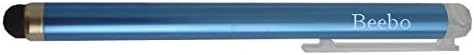 Personalized blue touch screen pencil (stylus) with text: Beebo (first name/surname/nickname)