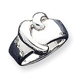 Sterling Silver Polished Heart Ring