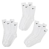 Nike Performance Men's Crew Socks 6 Pack - Shoe Size: 8-12 - White