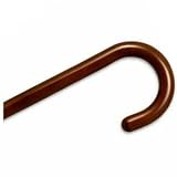 Hospital Cane Wood Round Handle Walnut - Alex Orthopedic 3001