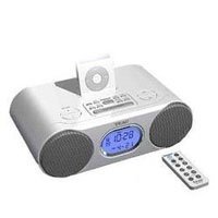TEAC 43774022021 Clock Radio w/ iPod Dock - White