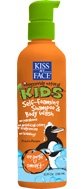 Kiss My Face Kids Self Foaming Shampoo & Body Wash, Orange U Smart, 8-Ounce Bottles