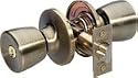 Master Lock TUO0105 Tulip Keyed Entry Door Hardware with SilvaBond Antimicrobial Protected Finish, Antique Brass
