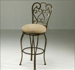 Magnolia MA225 Swivel Bar Stool - Autumn Rust with Mocassin Suede