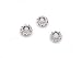 Silver Round Cast Beads, 25 Pc/Pkg