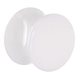 1/2" White Acrylic Saddle Plug