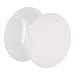 1/2" White Acrylic Saddle Plug
