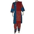 Indian Salwar Kurta Printed Embroidered Cotton Womens Dress