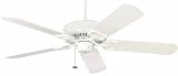 Edgewood 5-Blade Wet Location Ceiling Fan in White