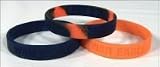 Auburn Tigers Wristbands 3-pack Bracelet Wrist Band!